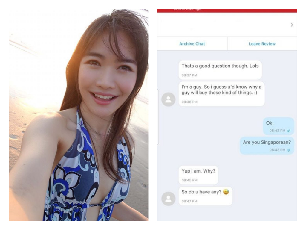 Singaporean perverts ask to buy used, unwashed clothes from female Carousell seller - Alvinology