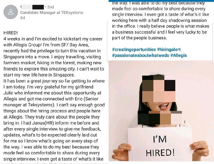 US fresh graduate on vacation in Singapore lands managerial job, netizens outraged - Alvinology