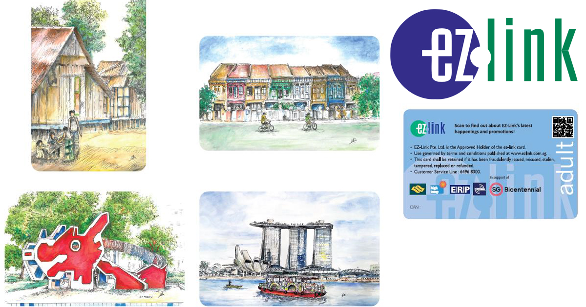 Hearing-impaired local artist hopes to share his joy with fellow Singaporeans through art on EZ-link cards - Alvinology