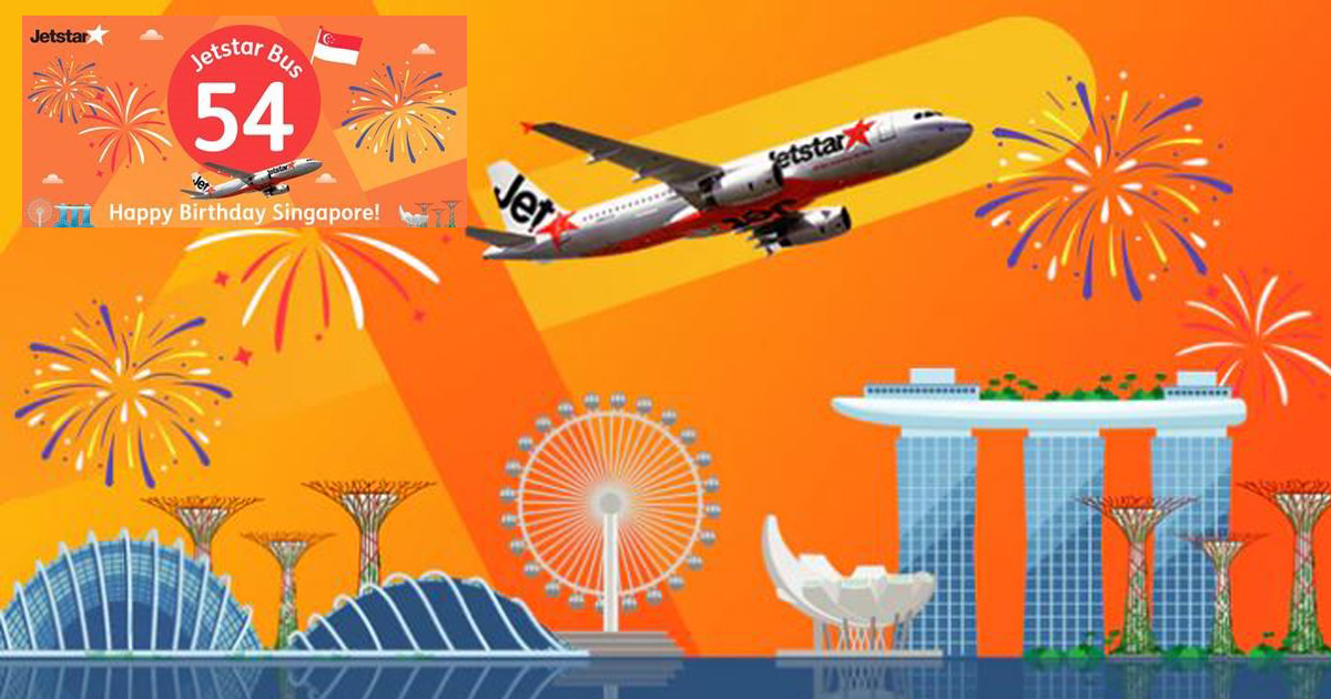 [TICKET SALE] Book at Jetstar and win a pair of seats of the exclusive Jetstar Bus 54 Tour this National Day - Alvinology
