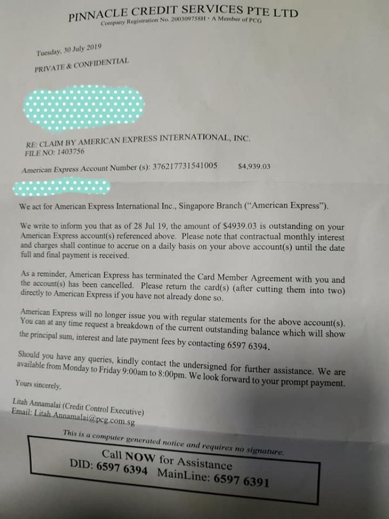 AMEX says Singaporean man owed them $5000, but he proves them wrong with 11-year-old receipt - Alvinology