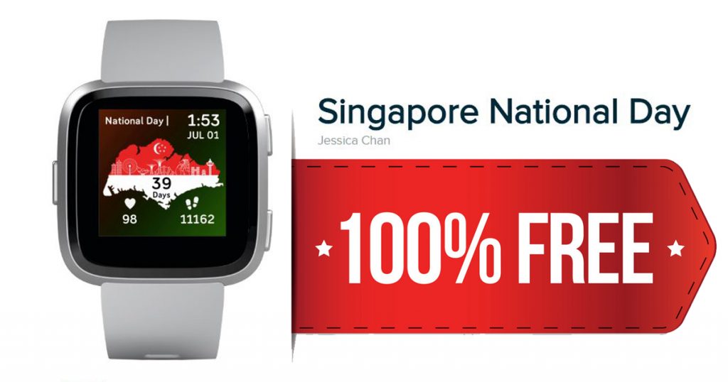 [PROMO CODE INSIDE] Attention Fitbit Users: You can now download the Singapore National clockface for FREE - Alvinology