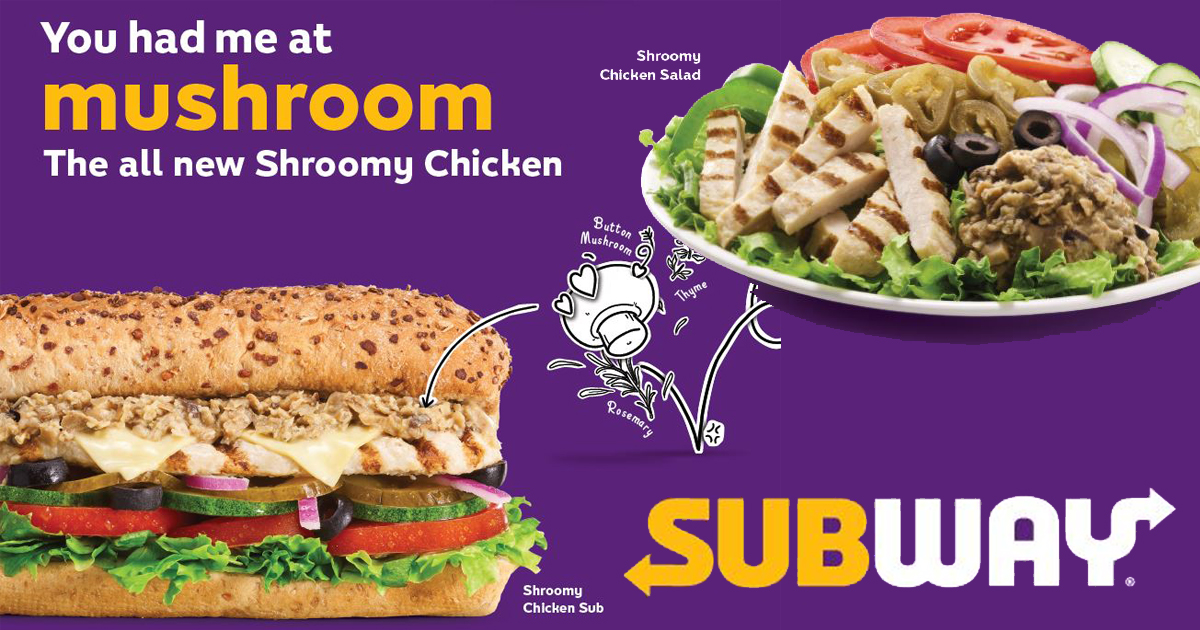 Subway introduces new Shroomy Chicken Flavour available till 5 November 2019 - Alvinology