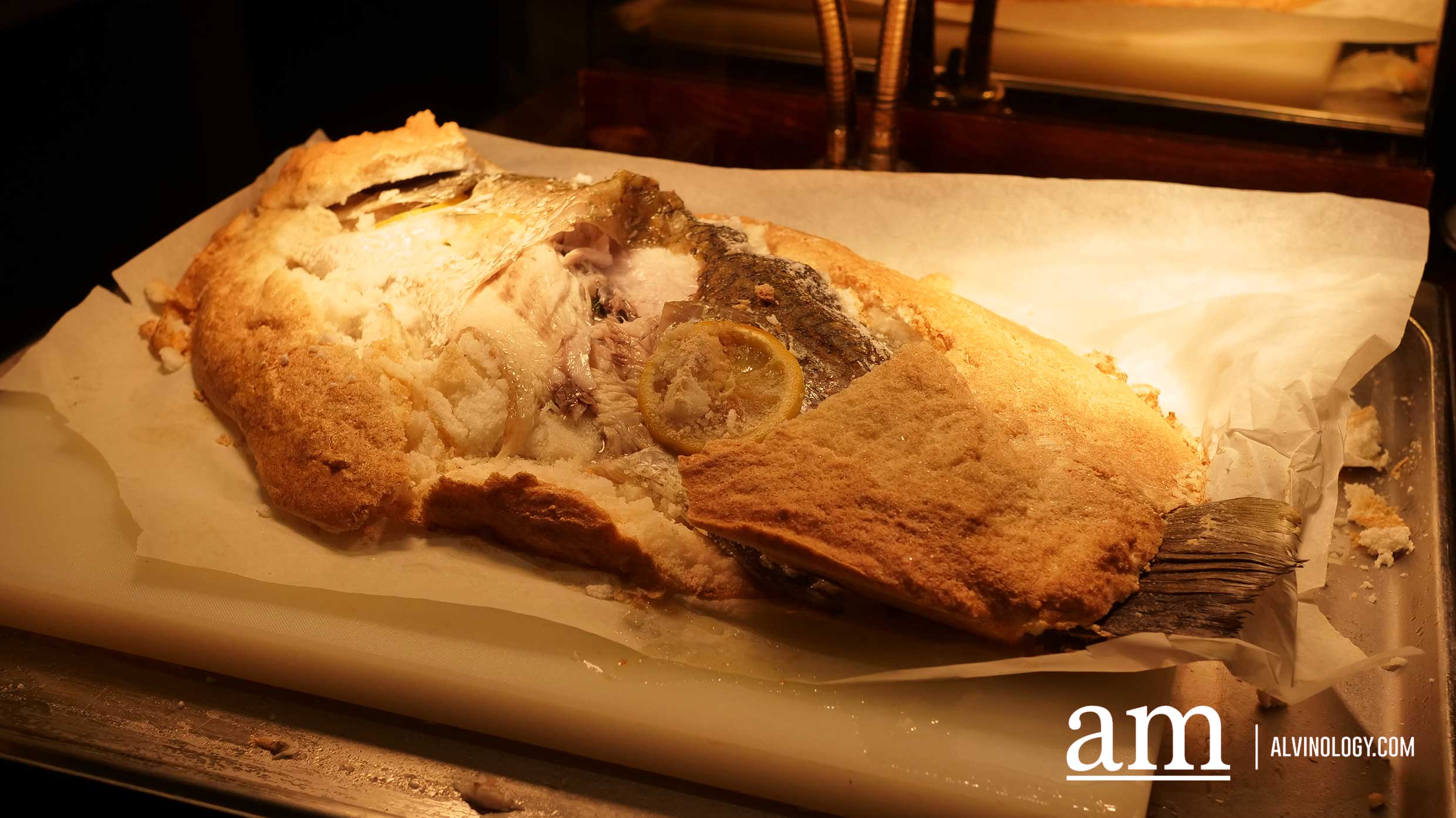 Salt Baked Whole Seabass