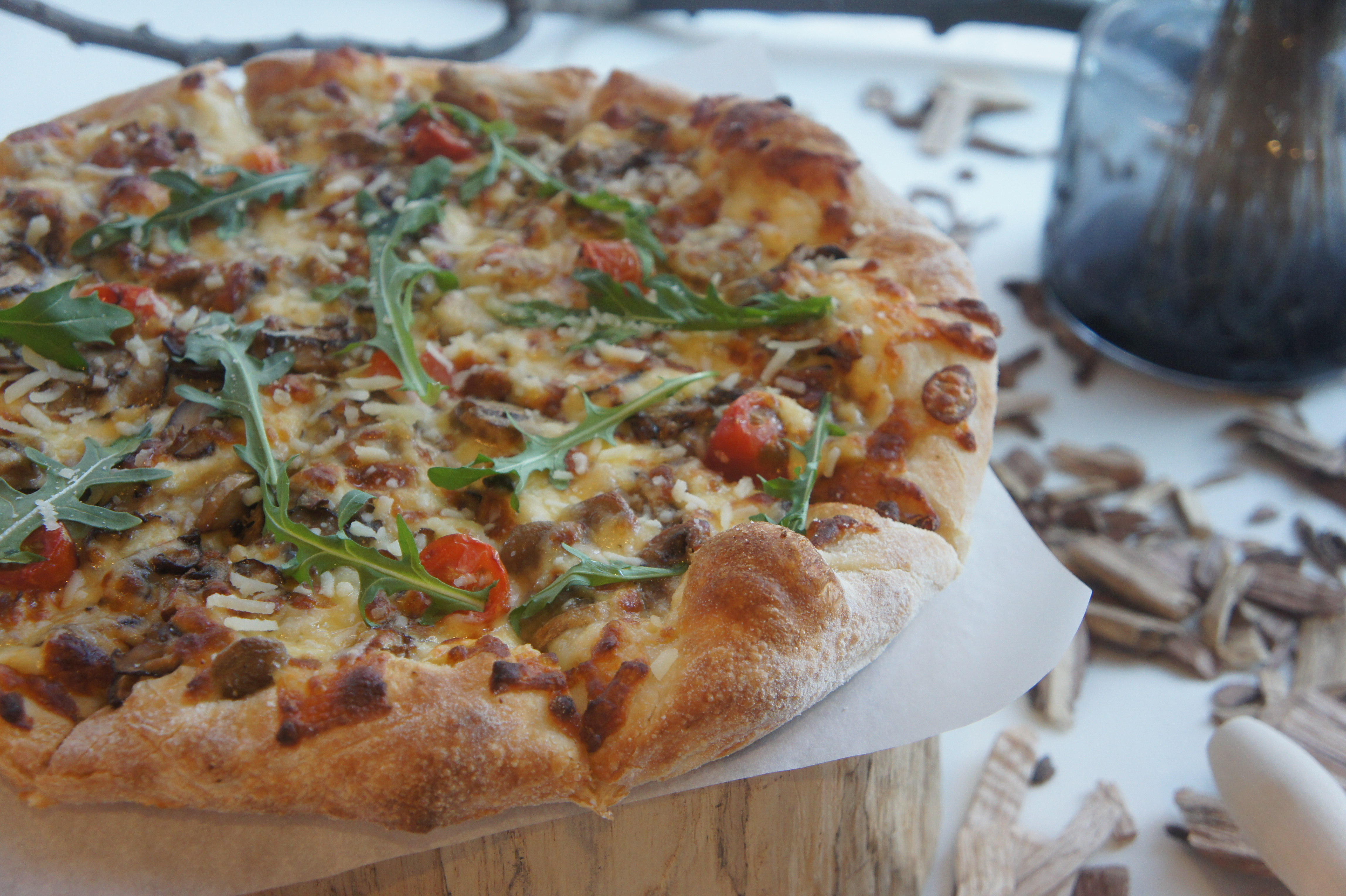 New hand crafted-light & airy pizza