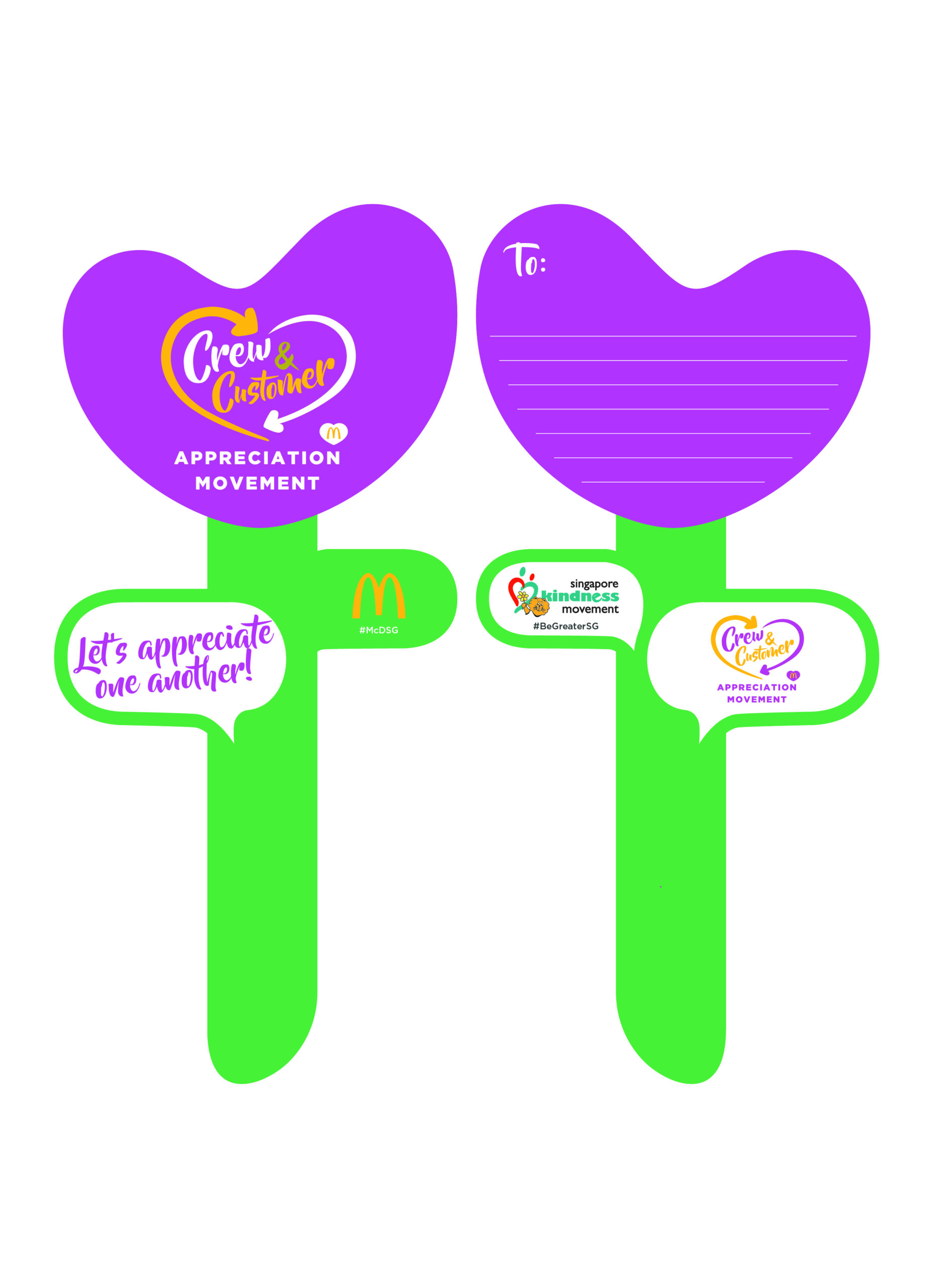 McDonald’s Crew-Customer Appreciation Movement – customers get a Tulip Appreciation Cards from the crew - Alvinology