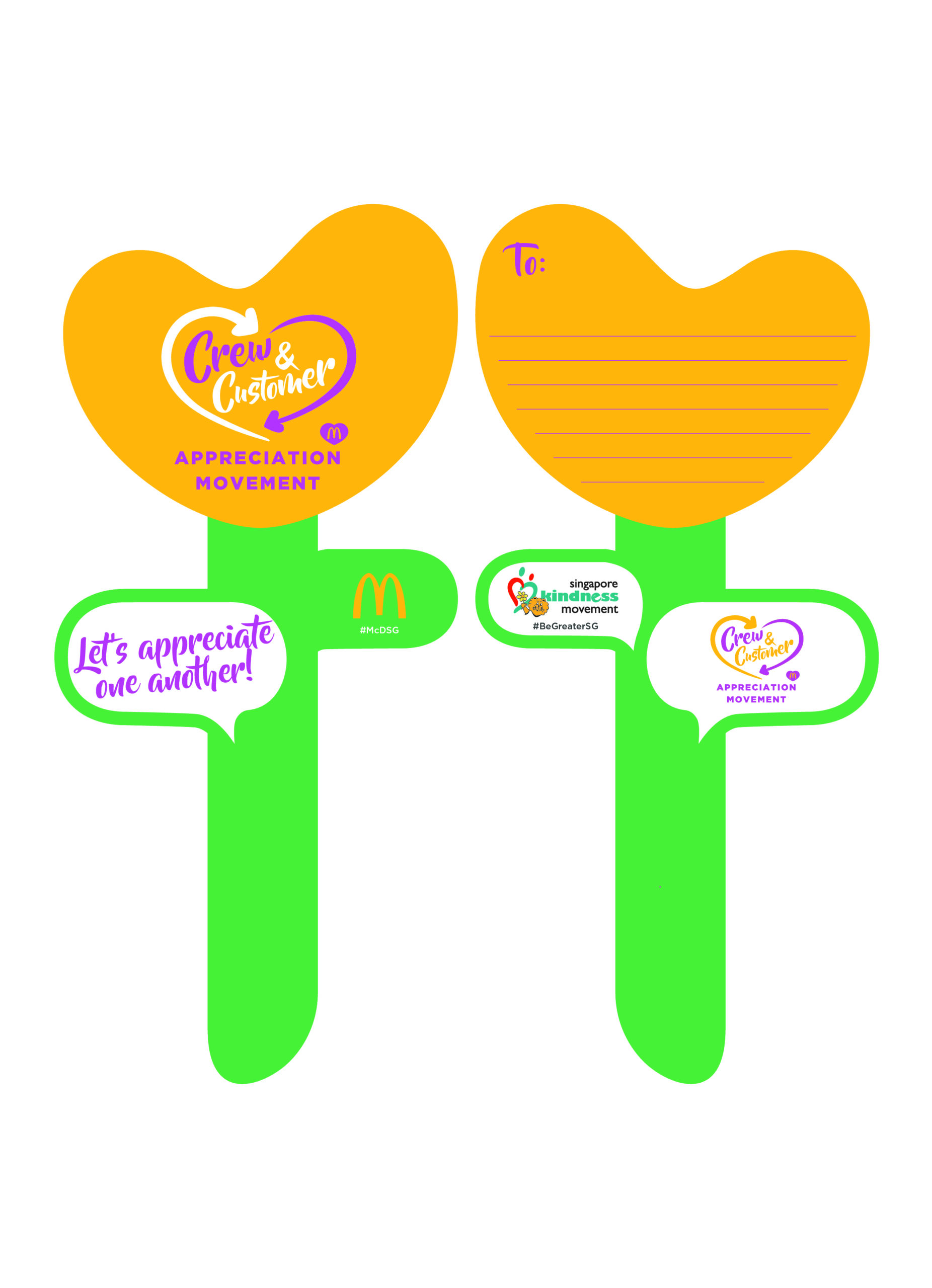 McDonald’s Crew-Customer Appreciation Movement – customers get a Tulip Appreciation Cards from the crew - Alvinology