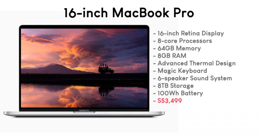 The 16-inch MacBook Pro is finally here – Apple claims it’s the World’s Best Pro Notebook with a starting price of S$3,499 only! - Alvinology