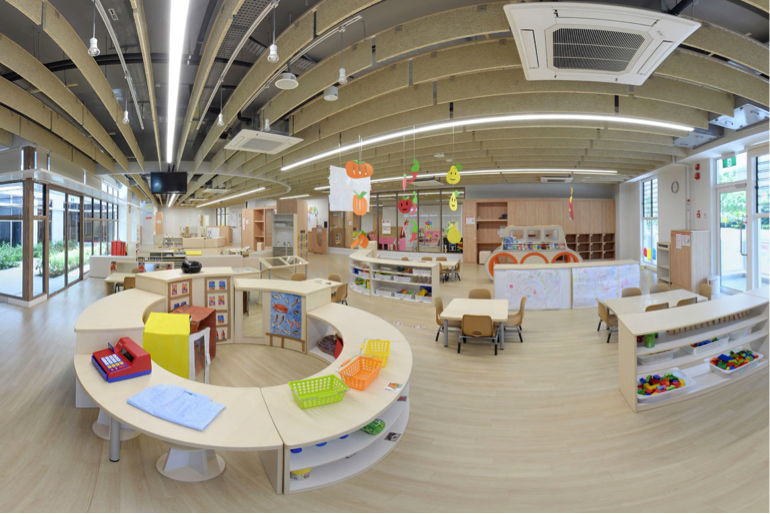 The environment at this My First Skool centre is designed with the children’s competence and autonomy in mind.