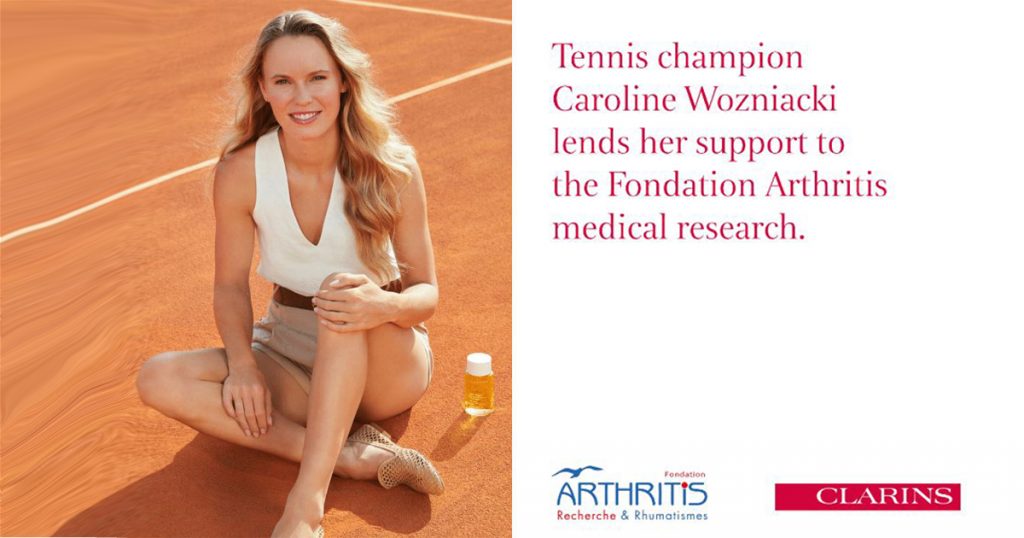 Danish Tennis Champion Caroline Wozniacki is the new Ambassador for La Fondation Arthritis - Alvinology