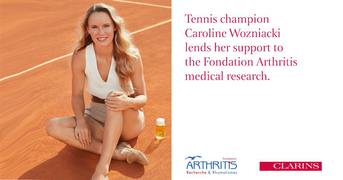 Danish Tennis Champion Caroline Wozniacki is the new Ambassador for La Fondation Arthritis - Alvinology