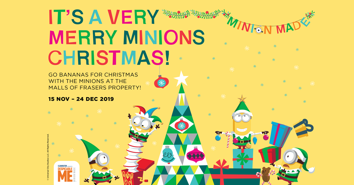 Minions will invade Malls of Frasers this Christmas along with their evil, Minions-themed parties - Alvinology