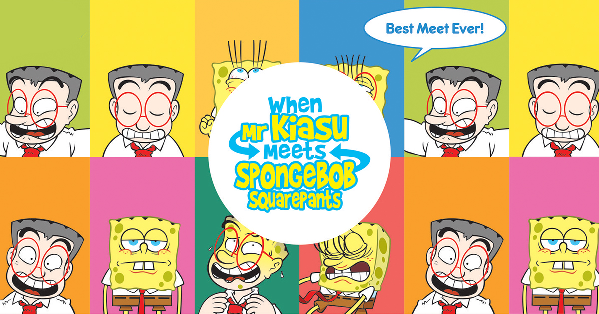 This ‘When Mr Kiasu Meets SpongeBob SquarePants’ coffee table full-colour book is a must-have for all fans! - Alvinology