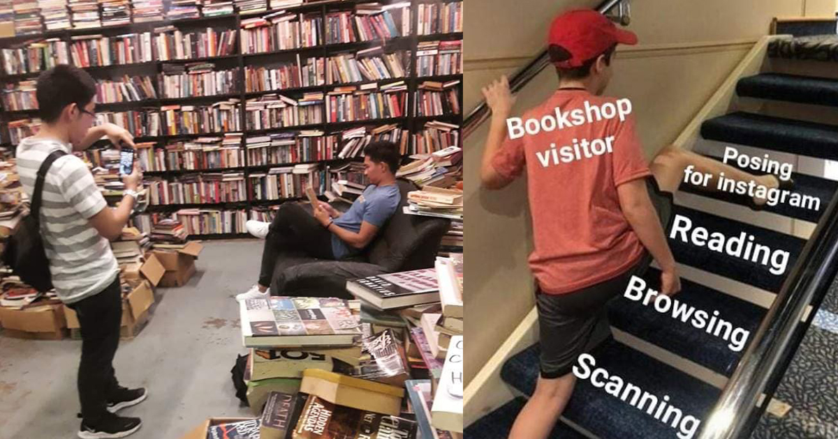 Bookstore bans in-store photography after "fake bookworms" just go in for photos and leave without buying - Alvinology