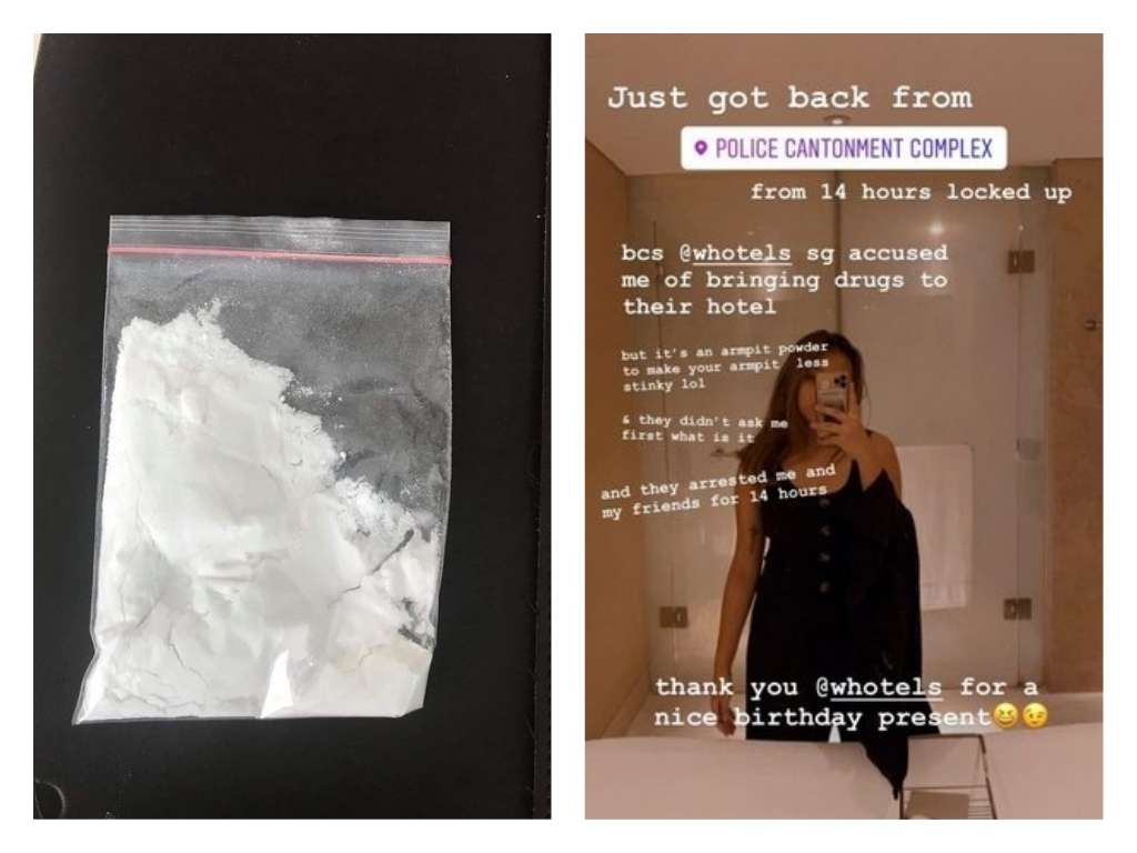 Woman and party guests arrested for 'drugs' that turned out to be armpit powder after they broke shower door - Alvinology