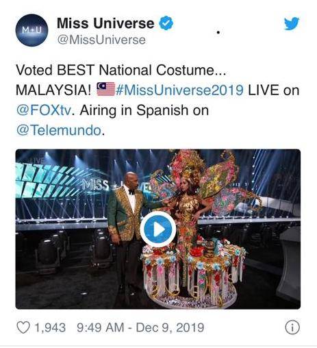 The Ms. Universe Best Costume Philippines vs Malaysia controversy is on - Alvinology