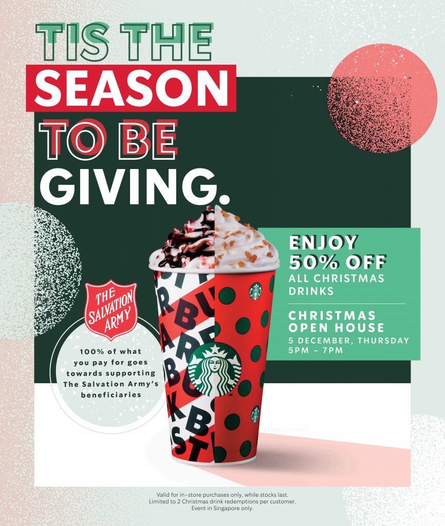 Visit Starbucks today, 5 December, and enjoy half price on any Christmas beverage of any size! Visit Starbucks today, 5 December, and enjoy half price on any Christmas beverage of any size! - Alvinology