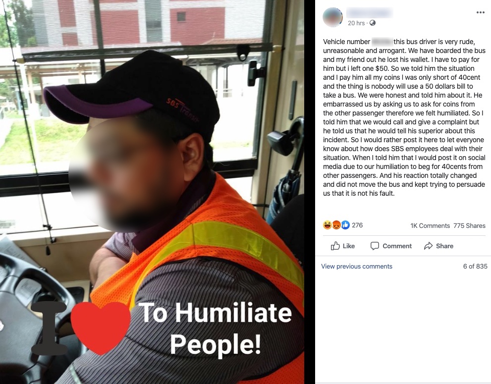 Cheapskate commuter's bid to shame bus driver over 40 cents backfires spectacularly - Alvinology