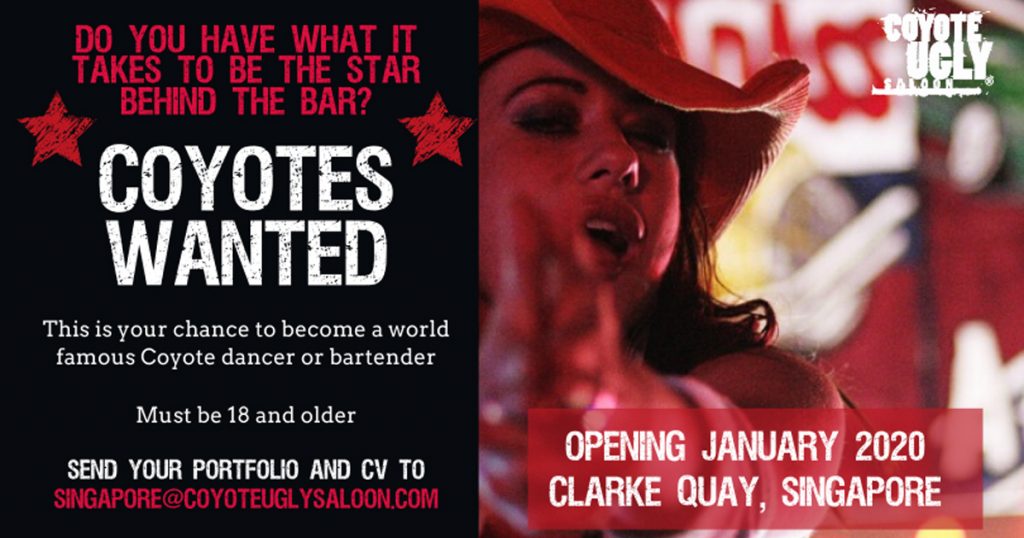 The Most Famous Bar on the Planet is launching in Clarke Quay January 2020 and it’s looking for bartenders, singers, and dancers - Alvinology