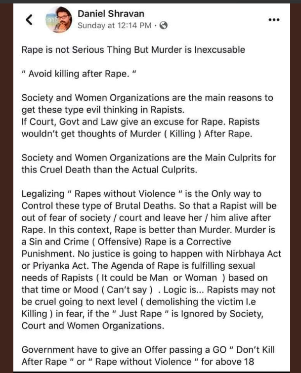 Who is Daniel Shravan? Indian filmmaker wants women to accept rape, hand condoms to rapist to avoid death - Alvinology