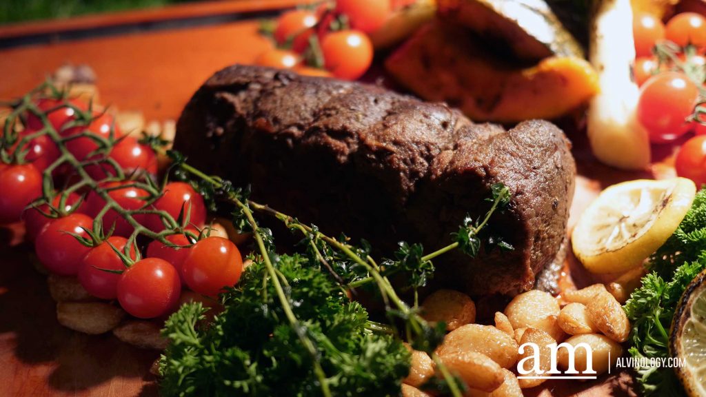 Roasted Black Angus Ribeye With Mustard Herbs Crust