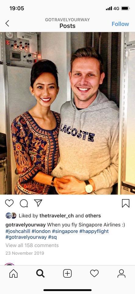 Josh Cahill and Singapore Airlines FA girlfriend threatened and bashed for airline critique vlog - Alvinology