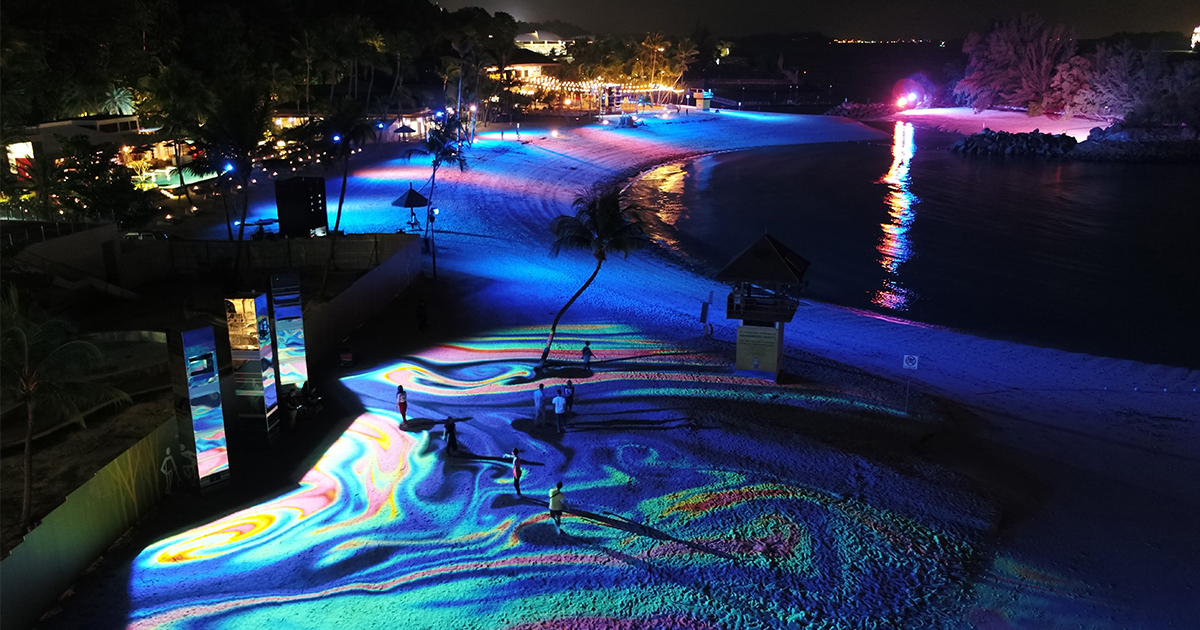 Sentosa unveils Magical Shores at Siloso - Immersive light and sound attraction, free all year round! - Alvinology
