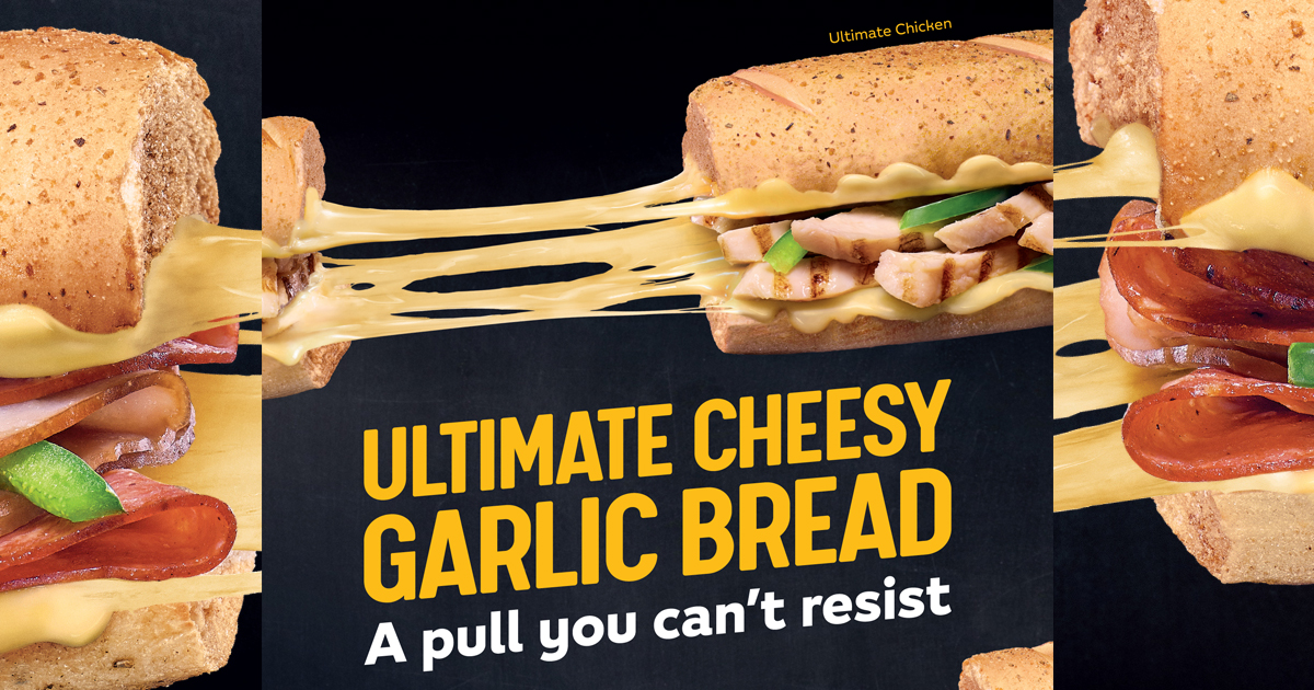 Attention Cheese Lovers! Indulge your cheese cravings today with Subway’s new Ultimate Cheesy Garlic Bread Sub and snackables - Alvinology