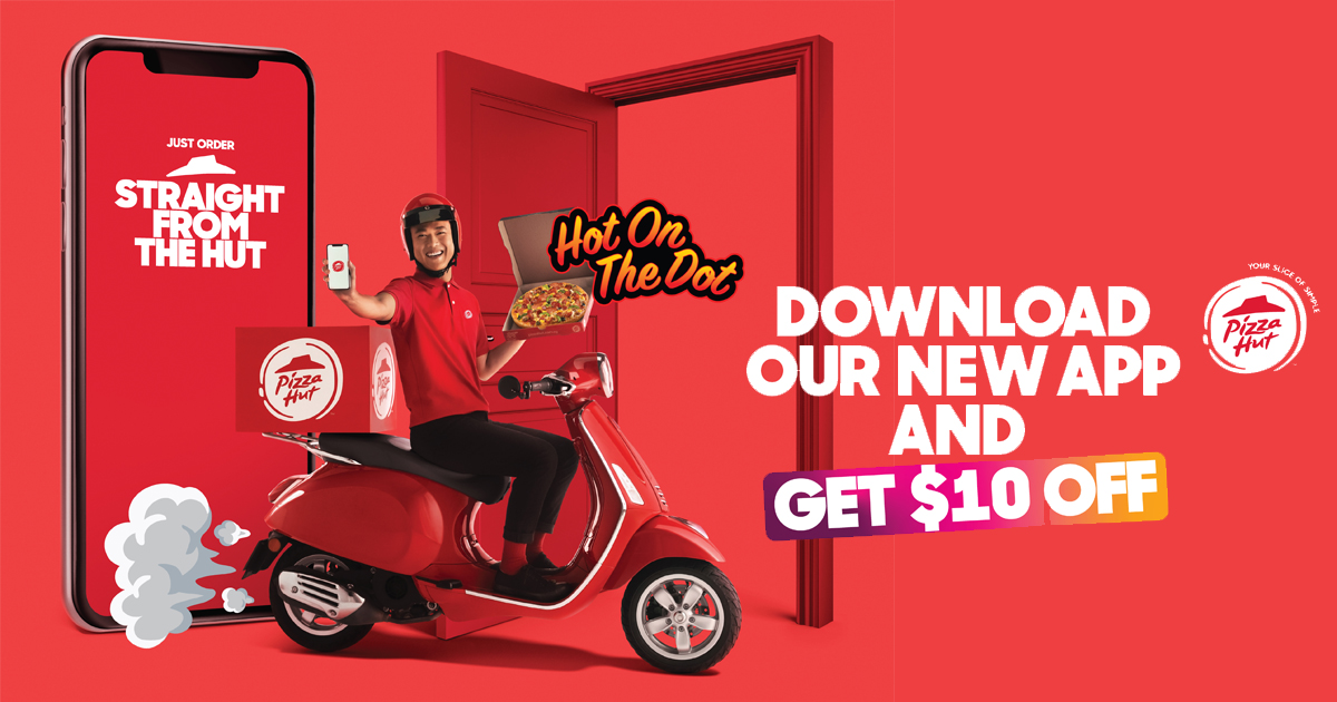Download and install the new Pizza Hut app and get $10 off your first order today! - Alvinology
