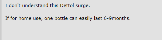 The Dettol sanitizer and wet wipe demand in Singapore is still intense The Dettol sanitizer and wet wipe demand in Singapore is still intense - Alvinology