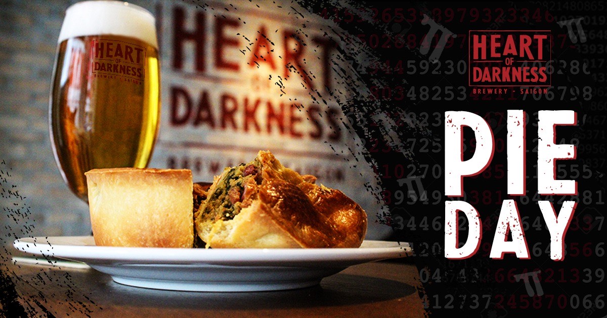 A Pint and a Pie - this ultimate beer-infused pie indulgence is only available at the Heart of Darkness this International Pi Day - Alvinology