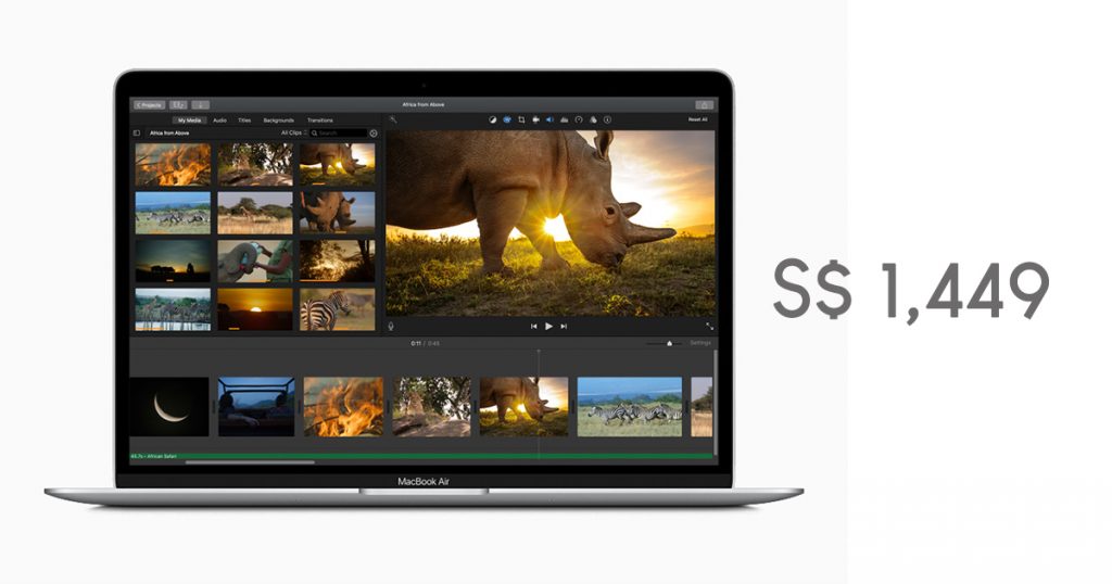 The new MacBook Air is 2x faster, has 2x storage, and just S$1,449 - Alvinology