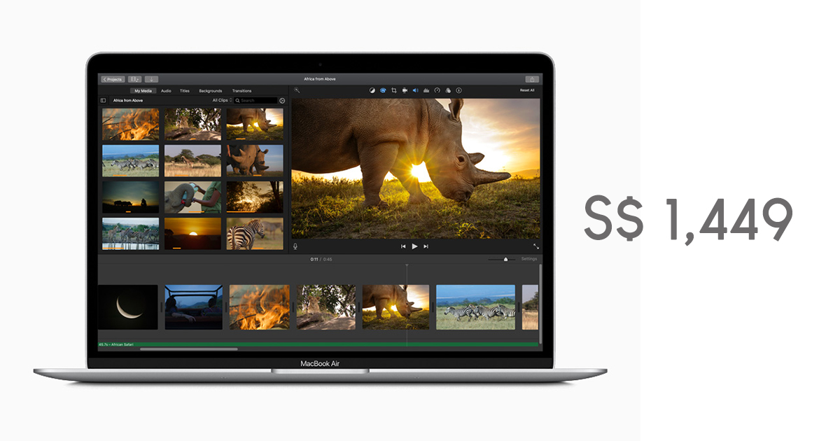 The new MacBook Air is 2x faster, has 2x storage, and just S$1,449 - Alvinology