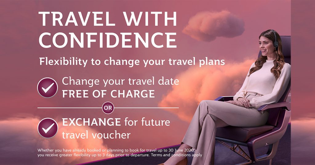 Qatar Airways customers can now alter booking date FREE of charge or receive a travel voucher in case their plans change - Alvinology