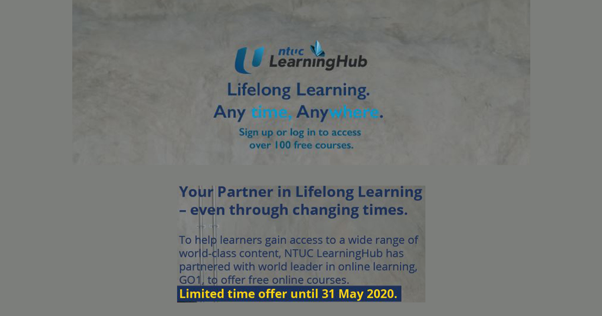 Make quality use of your free time this Circuit Breaker period with NTUC’s over 100 free online courses - Alvinology