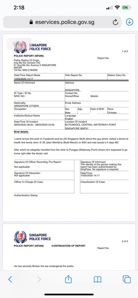 Man violated 5-day MC and posted it on Instagram - Alvinology