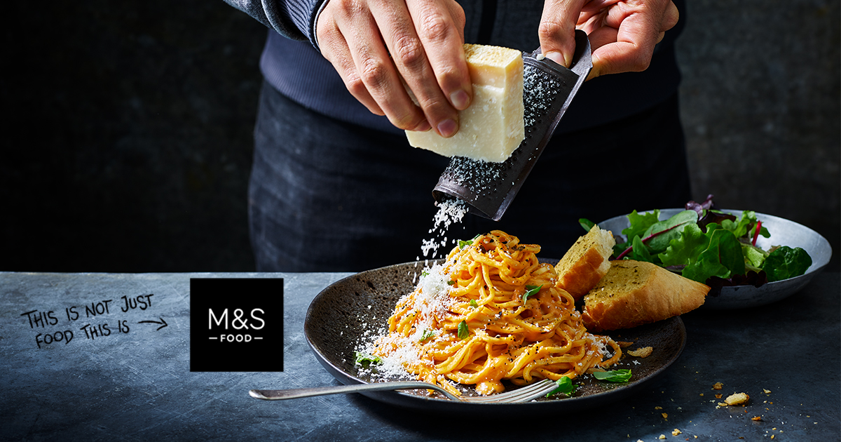 This is not just food, this is MARKS & SPENCER’S FOOD! Check out this M&S artisanal pasta traditionally made using 100% free-range eggs! - Alvinology