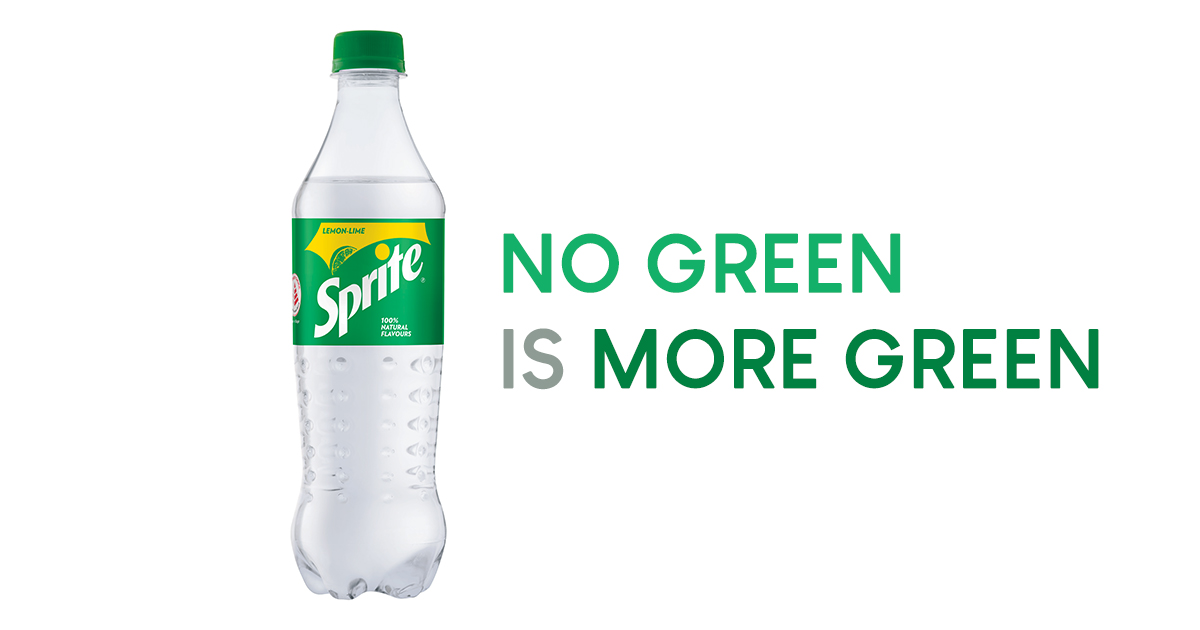 No green is more green! Sprite iconic green bottles replaced with clear ones to boost recycling initiatives and value - Alvinology