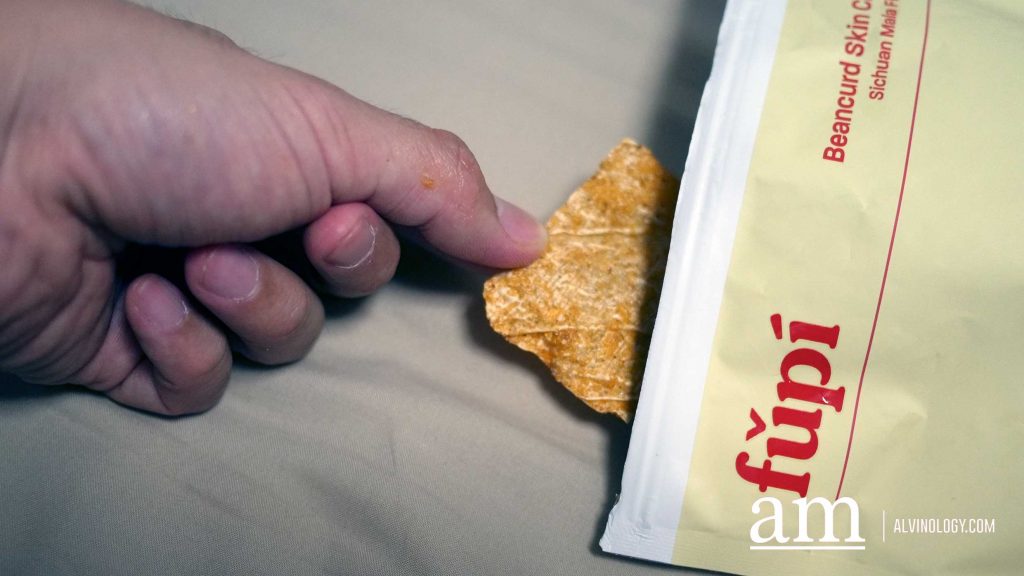 Fǔpí (腐皮) Beancurd Skin Snack - it's like fun-flavoured niang Doufu in a packet - Alvinology
