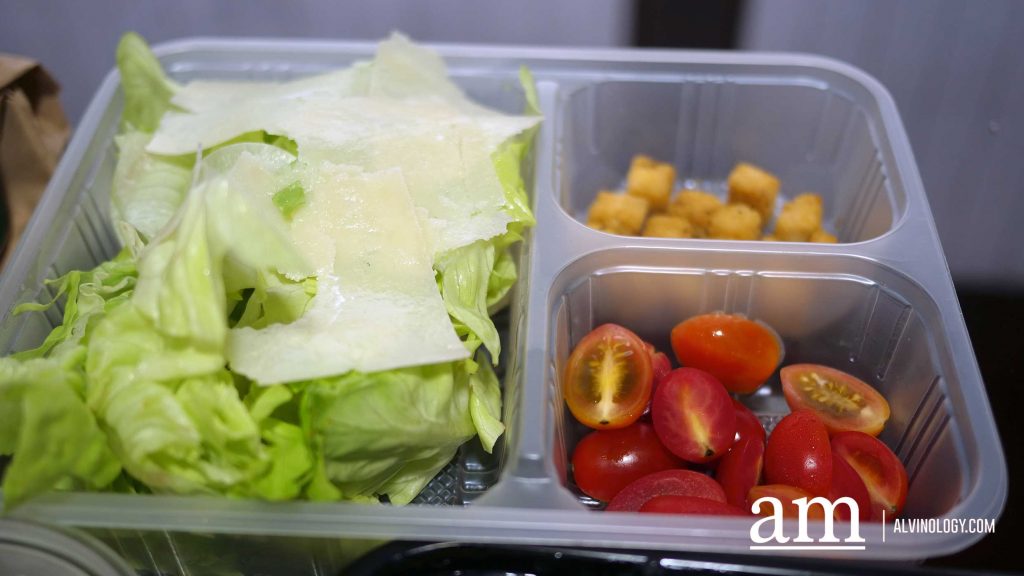 Caesar Salad- Romaine lettuce | cherry tomatoes | tuna sauce | shaved parmesan | croutons
