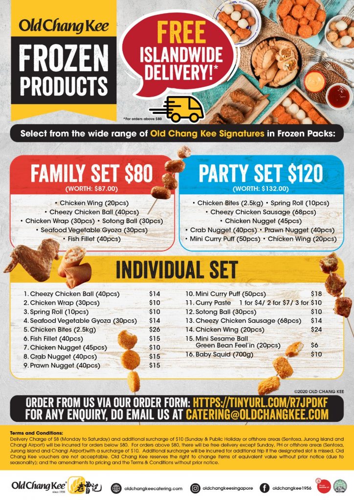Make your own Old Chang Kee snacks with their islandwide frozen food delivery in Singapore - Alvinology
