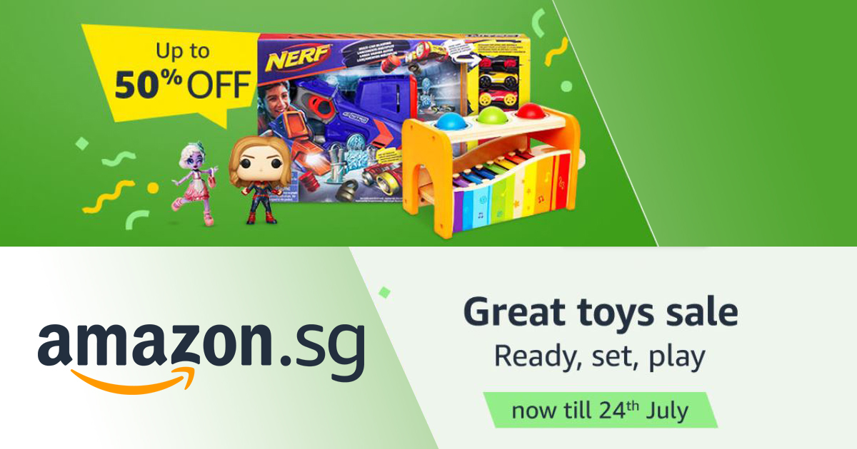 Amazon Great Toy Sale - save up to 50% off on toys, games, educational toys, action figures, and more! - Alvinology
