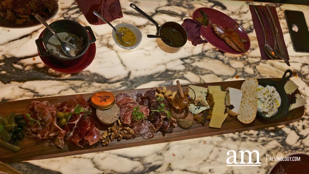 Beast & Butterflies at M Social is now open for dine-in, menu includes unique 3 Cup Lobsters in Claypot 1 metre Cold Cuts & Cheese Board - S$58