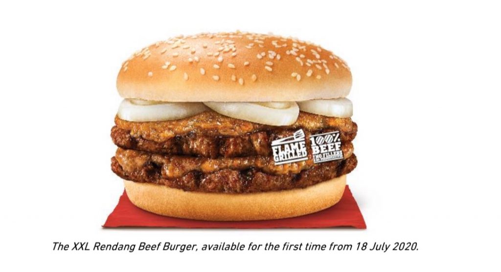 XXL Rendang Beef Burger anyone? Burger King has just upsized their fan favourite for a limited time only - Alvinology