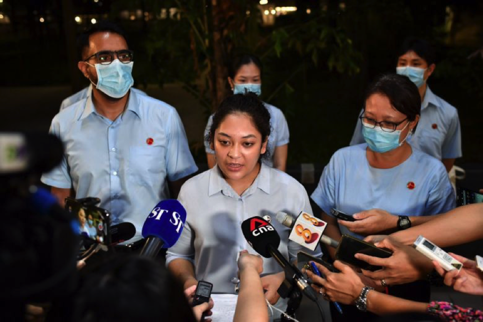 GE2020: A Keyboard Warrior's Observations Description: WP's Sengkang GRC candidate Raeesah Khan speaking to the media on July 5, 2020.