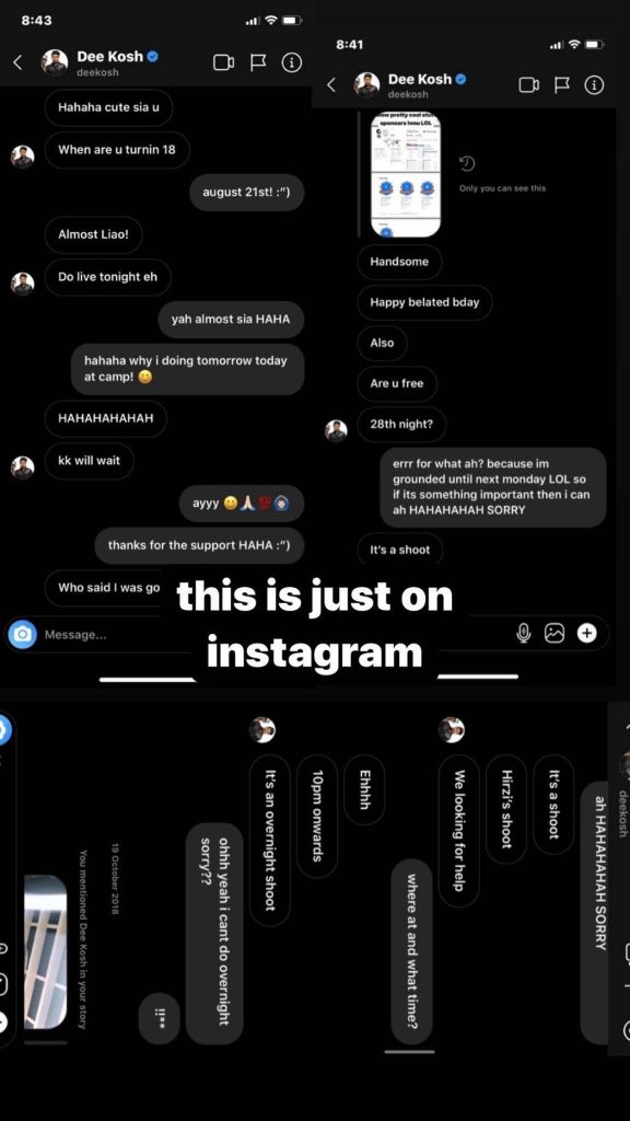 Dee Kosh apologizes for inappropriate texts to 15-year-old, propositioning others - Alvinology