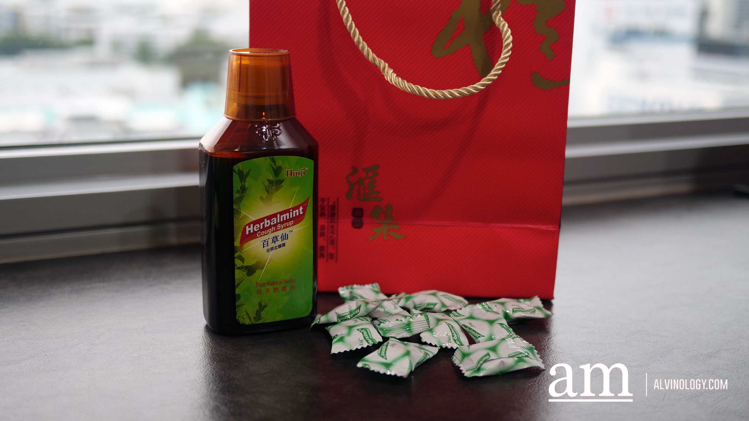 Huiji Herbalmint Cough Syrup (Non-drowsy) for Instant Relief to Itchy and Dry Throat - Alvinology
