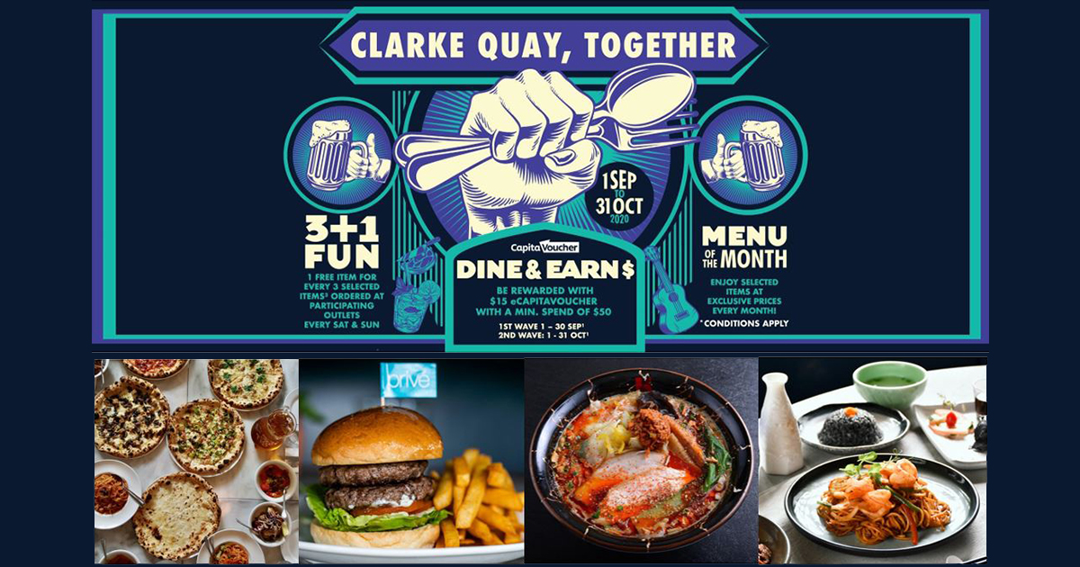 [PROMO CODE INSIDE] Clarke Quay unveils 3+1 Promotion and a CapitaStar Promo Code that lets you earn 5,000 points instantly! - Alvinology