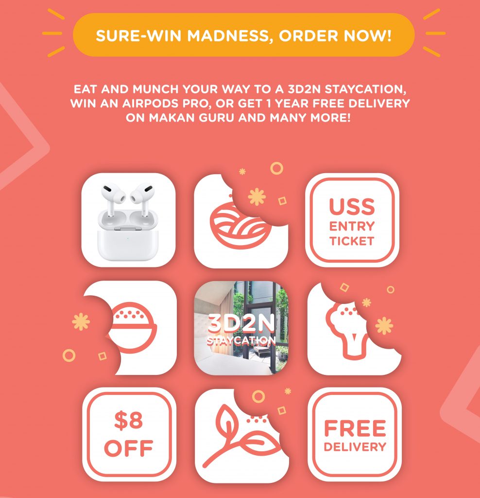 [PROMO] Makan Guru – this new online food and delivery platform is launching with a crazy lucky draw – win a 3D2N Staycation at M Social Hotel, Airpods Pro, or free delivery for a year! - Alvinology