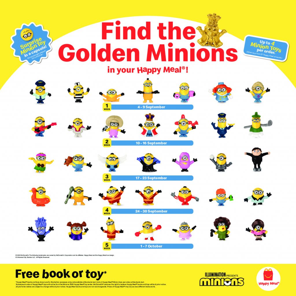 Bello! Welcome the mischievous Minions back at McDonald’s as they bring new must-try menu additions and 35 toys to collect! - Alvinology